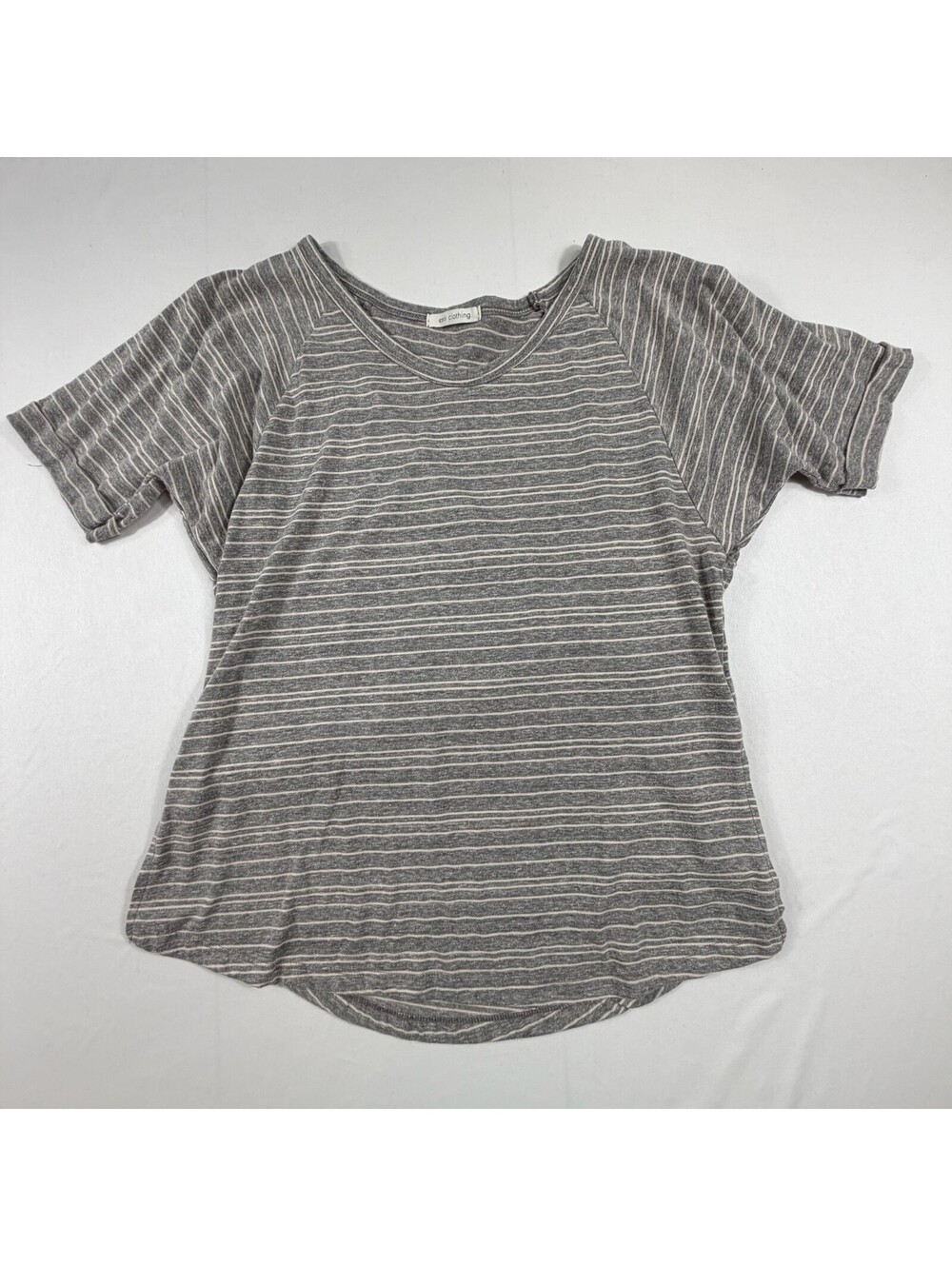 Enti Clothing Women's Striped Short Sleeve Top Size S